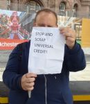 Disabled people Against Cuts protest the Tory Party Conference